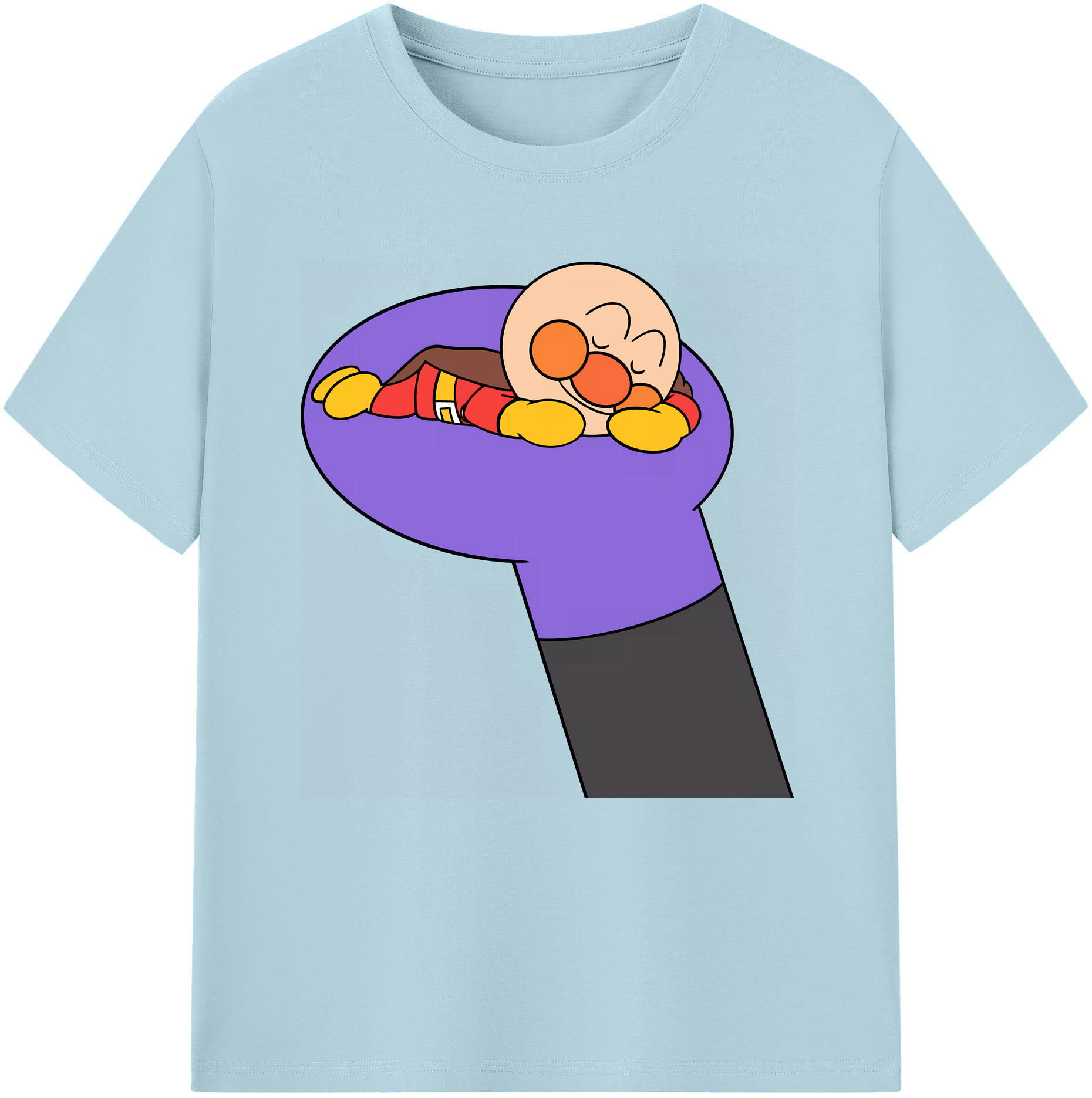 （画像用） アンパンマン Anpanman 綿100％半袖Tシャツ（フロントプリント）